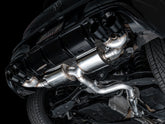 AWE Touring Edition Exhaust for Volkswagen MK8 Golf R - Diamond Black Tips - Mounted
